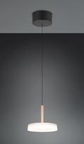 Trio Celeste LED piekarama lampa 1-pc coffee/matt black brushed steel 354910165 4017807627381