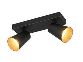 Trio Sharp spot 2-pc GU10 matt black/gold gaismeklis 817100232 4017807613063