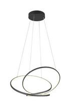 Trio Darvin LED piekarama lampa 84 cm matt black brushed steel 349119132 4017807616057