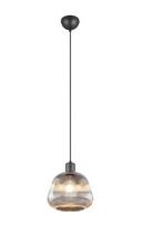 Trio Tarifa piekarama lampa 1-pc E27 matt black/chrome plated brushed steel 362800132 4017807615791