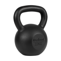 Sporto ir aktyvaus poilsio // Sporto prekės ir įranga // Kettlebell żeliwny 22kg, REBEL ACTIVE