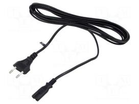 Cable | 2x0.75mm2 | CEE 7/16 (C) plug,IEC C7 female | PVC | 1.8m