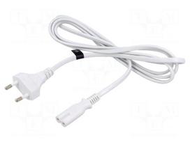 Cable | 2x0.75mm2 | CEE 7/16 (C) plug,IEC C7 female | PVC | 1.8m