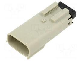 Connector: wire-wire | plug | male | PIN: 4 | crimped | grey | 3.5mm