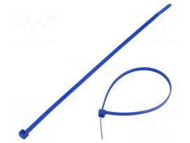 Cable tie | L: 200mm | W: 4.6mm | blue | polyamide | 216N | Ømax: 50mm