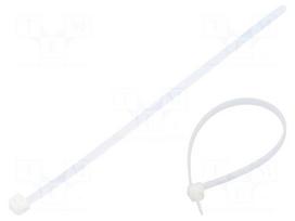 Cable tie | L: 200mm | W: 4.6mm | natural | polyamide | 216N | Ømax: 50mm
