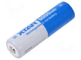 Re-battery: Li-Ion | 21700 | 3.6V | 6000mAh | Ø21.8x74.8mm | 10A | 1pcs.