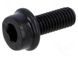 Screw | with flange | M5x12 | 0.8 | Head: cheese head | hex key | HEX 4mm