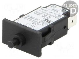 Circuit breaker | Urated: 240VAC | 48VDC | 3.3A | SPST | Poles: 1 | MCB