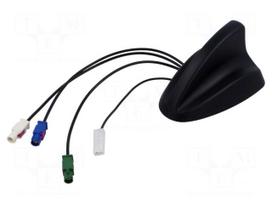 Antenna | automotive,SHARK | AM,DVB-T,FM,GPS,TV | Fakra | Len: 0.25m