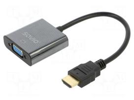 Adapter | D-Sub 15pin HD socket,HDMI plug | Full HD 1080p | black