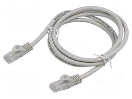 Patch cord | U/UTP | Cat 6 | RJ45 plug,both sides | stranded | Cu | 1.5m