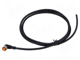 Cable: for sensors/automation | PIN: 8 | M12 female | angled | 2m | plug