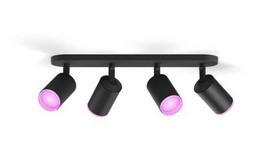 Philips Hue Fugato plate/spiral melns 4x5.7W 240V 929003810201 8720169319394