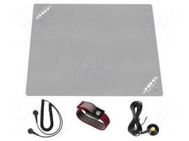 Mat: table set | ESD | L: 600mm | W: 450mm | Thk: 2.1mm | grey