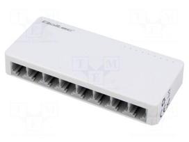 Switch Ethernet | DC socket,RJ45 socket x8 | Fast Ethernet | white