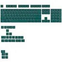 Glorious GPBT Basics Keycaps, ANSI Layout (US), PBT, Dye-Sub - Totem Green