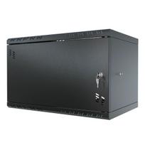 Stalflex Stovo Spintelė 19" 6U  350mm  Metalinės durys  Juoda S-RC19-6U-350MB