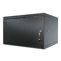 Stalflex Stovo Spintelė 19" 6U  450mm  Metalinės durys  Juoda S-RC19-6U-450MB