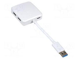 Accessories: USB hub | white | hub USB | Out: USB A socket x4