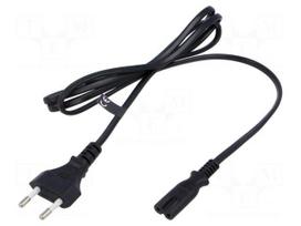 Cable | 2x0.75mm2 | CEE 7/16 (C) plug,IEC C7 female | PVC | 1.5m