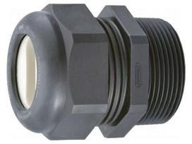 Cable gland | M32 | 1.5 | IP68 | polyamide | black | Holes no: 1 | 22x8mm