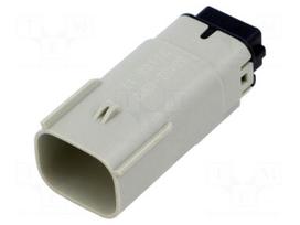 Connector: wire-wire | plug | male | PIN: 8 | crimped | grey | 3.5mm