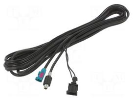 Cable | 5.6m | Fakra socket,HC97 plug | black | straight | 12VDC