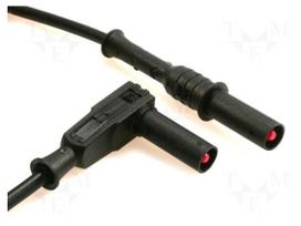 Test lead | 20A | banana plug 4mm,angular banana plug 4mm | Len: 1m