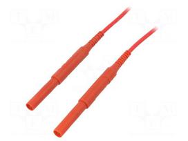 Test lead | 6kVDC | 6kVAC | 16A | banana plug 4mm,both sides | Len: 2m