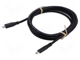 Cable | USB 4.0 | USB C plug,both sides | 2m | black | 4K,HDR | PVC | 240W
