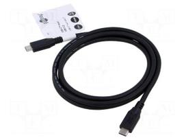 Cable | Thunderbolt 3,Thunderbolt 4,USB 3.2 | 1.5m | black | 4K | PVC