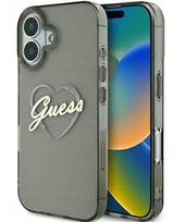 Guess IML Heart Back Case for Apple iPhone 16 Plus