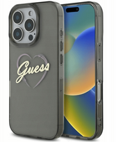 Guess IML Heart Back Case for Apple iPhone 16 Pro