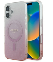 Guess IML Glitter Gradient MagSafe Back Case for Apple iPhone 16