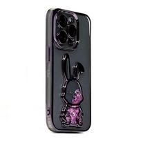 Nugarėlės dėklai iLike Apple iPhone 14 Pro Max Silicone Case Print Desire Rabbit Purple