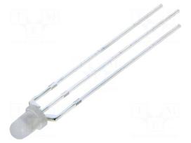 LED | red/green | 3mm | 30° | Front: convex | 1.9÷2.4/2.7÷3.2VDC | 96mW