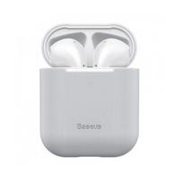 Dėklai ausinėms Baseus Apple Silica Series Ultra-Thin Silicone Protector Case for AirPods 1/2 Grey