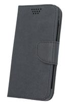 Knygos tipo dėklas dėklai iLike Universal Smart Fancy Silicon case 6,1-6,7 Black