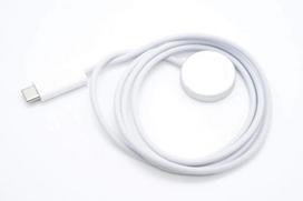 Riff Magnetic Type-C Charger for Apple series smart watches 1 - 8 / SE / Airpods Pro 2 with woven design cable 1m White