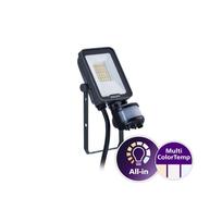 PHILIPS BVP167 10W LED LED prožektors 1000-1200lm 3000K / 4000K / 6500K ar kustības sensoru IP65/IK07 911401891386 8720169736153