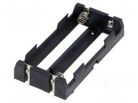 Holder | 18650 | Batt.no: 2 | PCB,THM | for PCB
