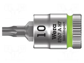 Socket: Torx®-bit | TX10 | 1/4" | 28mm | Chrom-vanadium steel | Zyklop