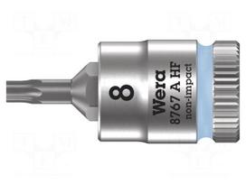 Socket: Torx®-bit | TX08 | 1/4" | 28mm | Chrom-vanadium steel | Zyklop