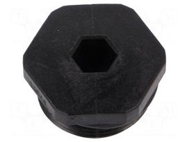 Stopper | PG21 | IP68 | polyamide | black | V-NE-SD PG | Thread: PG