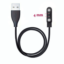 Riff Magnetic Universal USB Replacement Charger Cable Compatible for Riff Y66 Zakotu Y66 Jugeman Y66 Smart Watches and others 60 cm Black