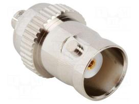 Adapter | BNC female,MCX male | Insulation: PTFE | 50Ω | brass | 4GHz