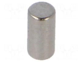 Magnet: permanent | neodymium | 1N | Ø: 2mm | H: 4mm