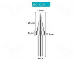 Tip | chisel | 1.2mm | for soldering station