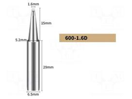 Tip | chisel | 1.6mm | for soldering station